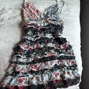 Dolce and Gabbana floral Multicolor Ruffle Dress